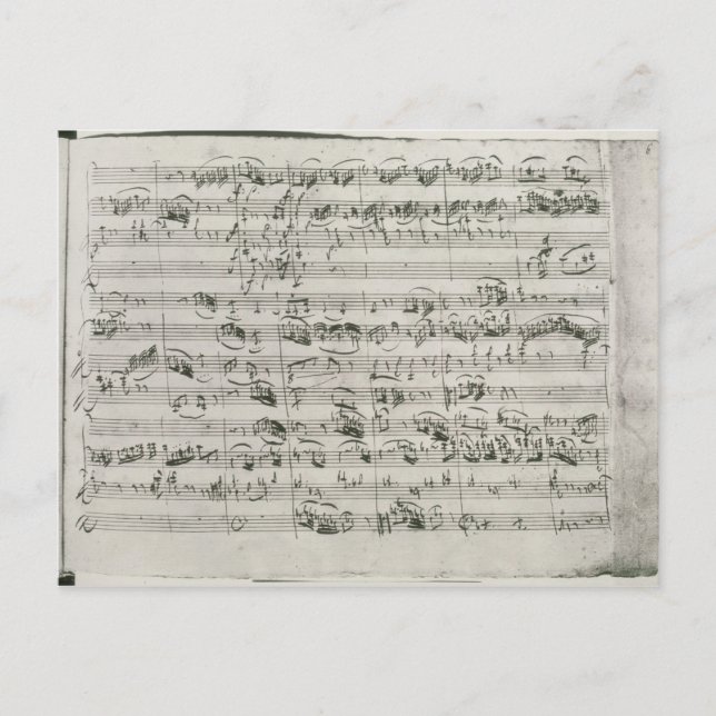 Postal G mayor para violín, clavicordio y violoncello (Anverso)