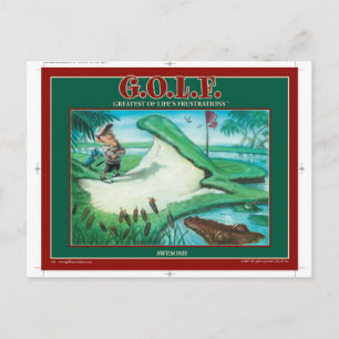POSTAL G.O.L.F. LO MÁS FRUSTRANTE DE LA VIDA