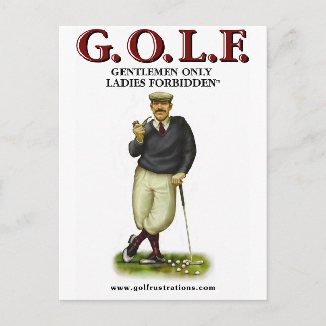 POSTAL G.O.L.F. SÓLO SE PROHÍBE LA PROHIBICIÓN DE LAS DAM (Anverso)