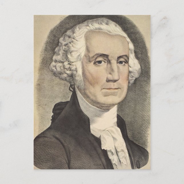 Postal G Washington, Currier e Ives (Anverso)