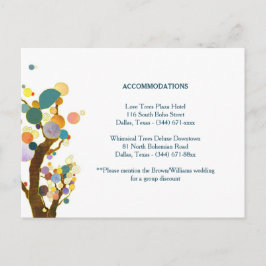 Postal Gabinete de alojamiento para Bodas Verde azulados 