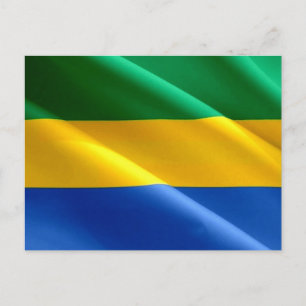Postal Gabón - Bandera gabonesa -
