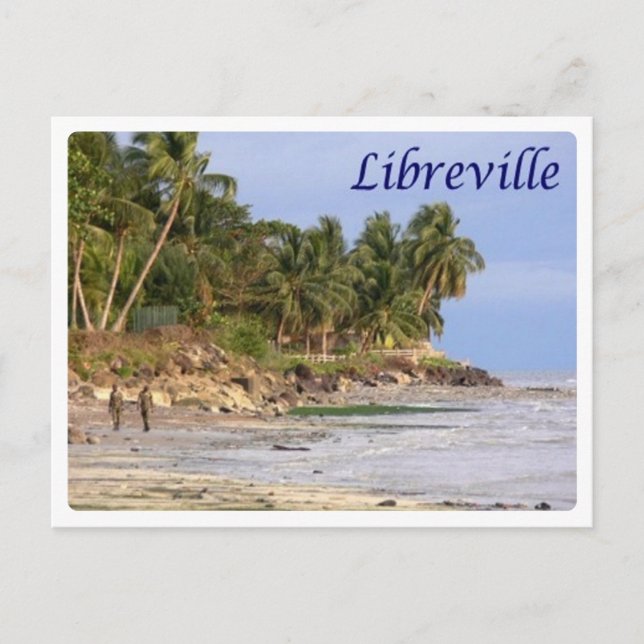 Postal Gabón - Libreville (Anverso)