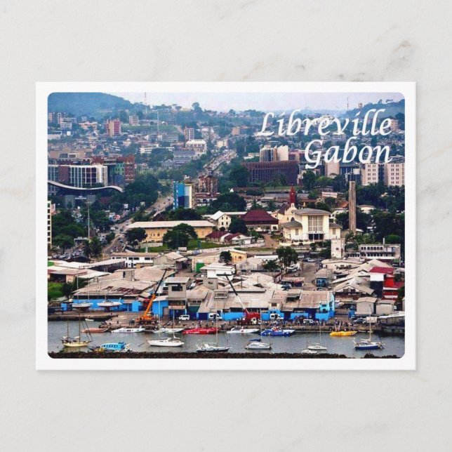Postal Gabón - Libreville (Anverso)