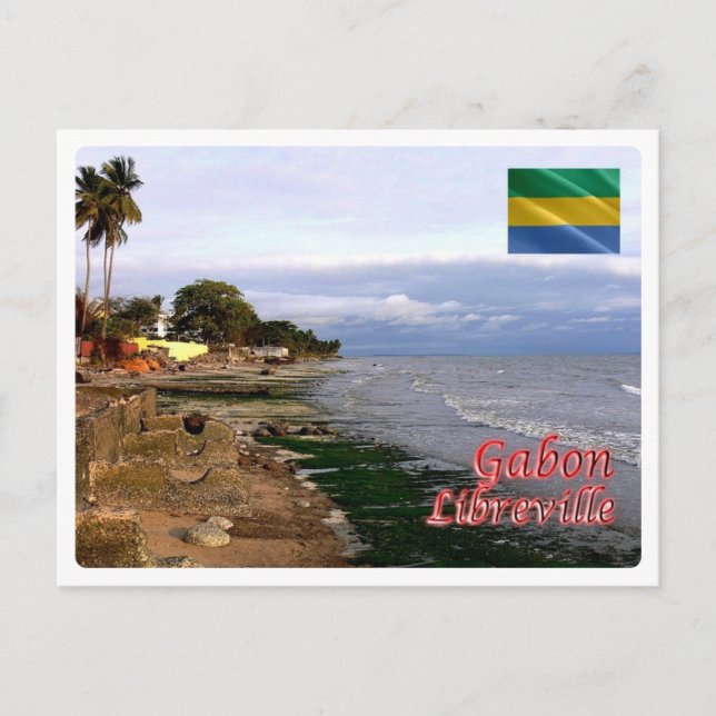 Postal Gabón - Libreville (Anverso)