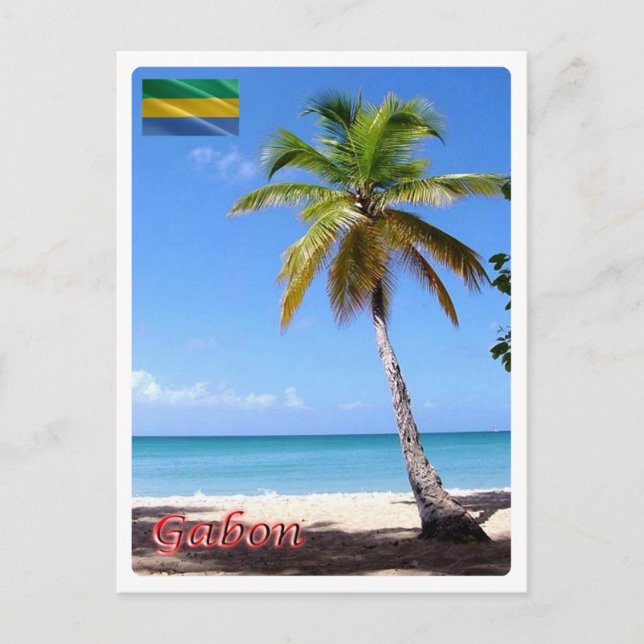 Postal Gabón - Palmier (Anverso)