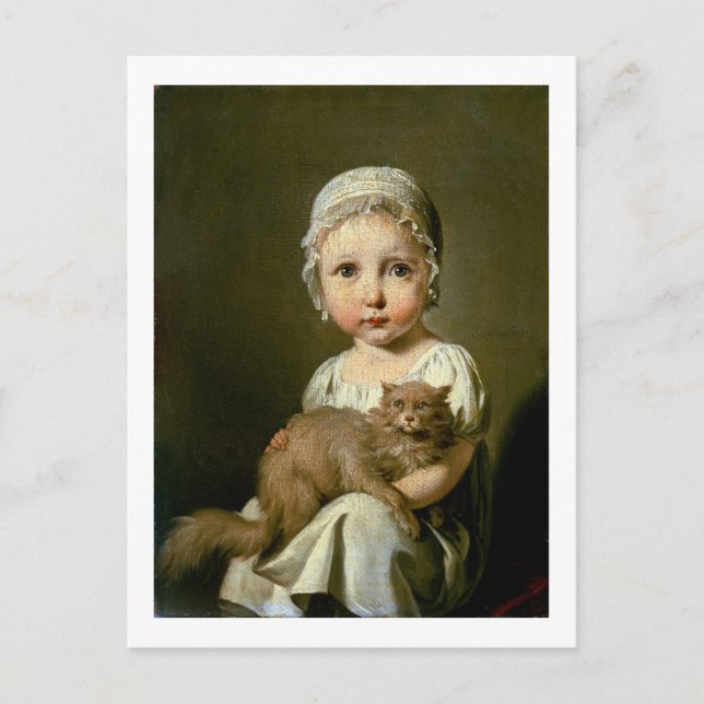 Postal Gabrielle Arnault (1811-72) 1813 (aceite sobre lie (Anverso)