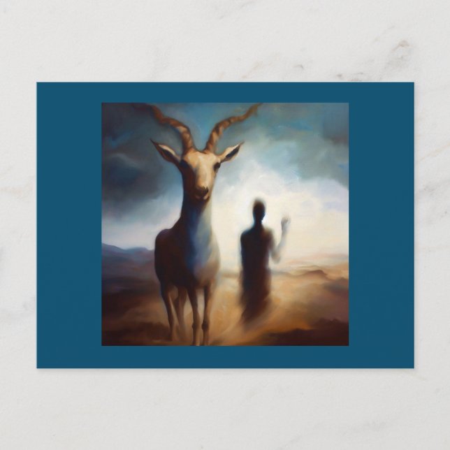 Postal Gacela de animales espirituosos 2 (Anverso)