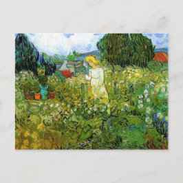 Postal Gacheta de Marquerite en el Jardín, Vincent van Go
