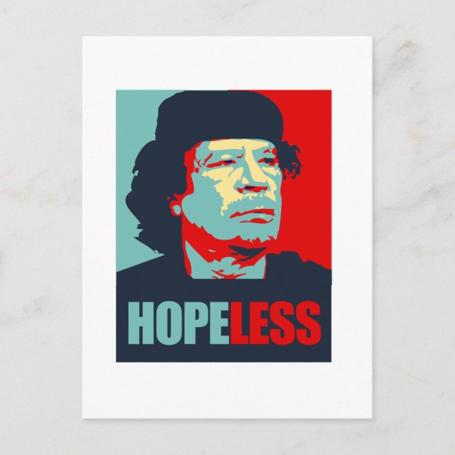 POSTAL GADDAFI ES INESPERADO (Anverso)