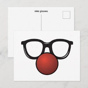 Postal Gafas de broma