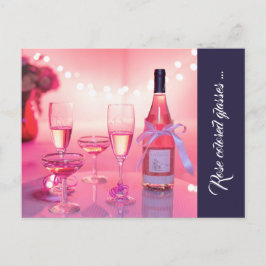 Postal Gafas de color Rosa Gracias Postcard, Personalizad