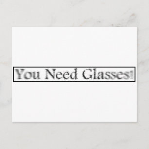 Postal gafas de emergencia