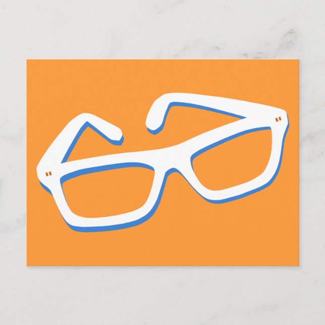 Postal Gafas de friki geniales (Anverso)