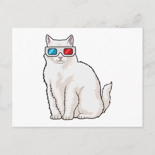 Postal Gafas de gato (Anverso)