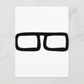 Postal gafas de nerd