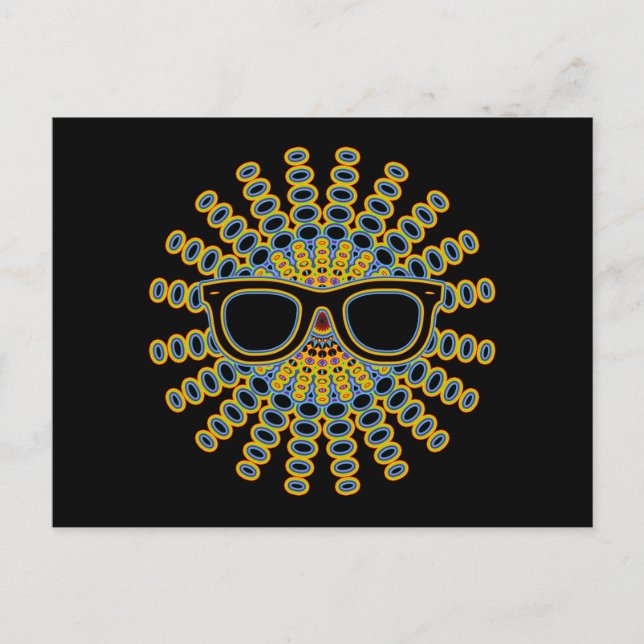 Postal Gafas de nerd soleadas + tu trasero. e ideas (Anverso)