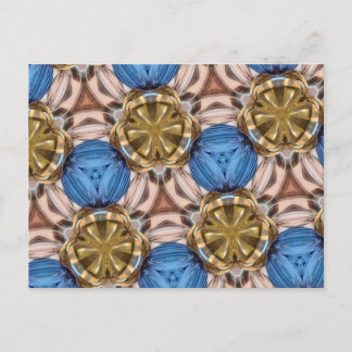 Postal Gafas de peso de papel dorado brillante Marbles Bl
