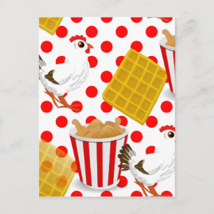 Postal gafas de pollo