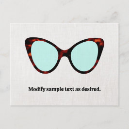 Postal Gafas de sol retro