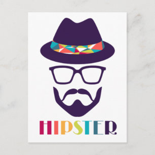 Postal Gafas gorras coloridas de Guay Hipster