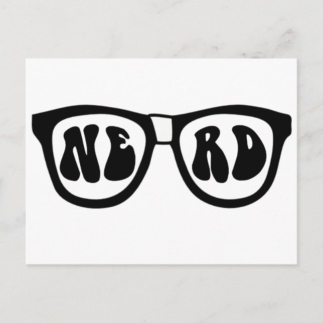 Postal Gafas Nerd (Anverso)
