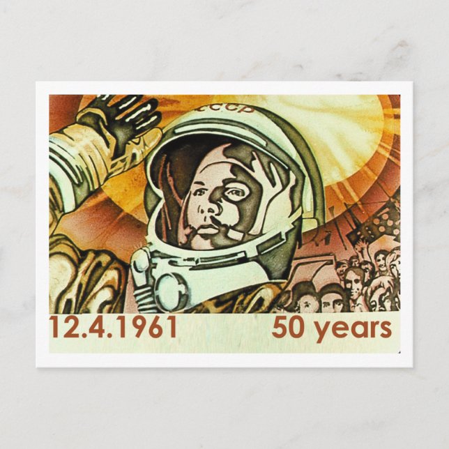 Postal Gagarin (Anverso)