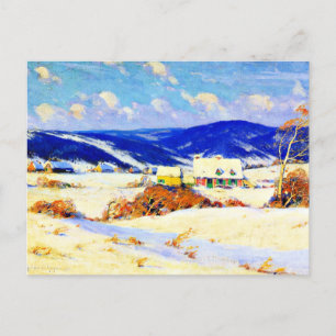 Postal Gagnon - En el invierno de los Laurentians
