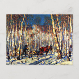 Postal Gagnon - Marcha en los bosques de Birch Woods