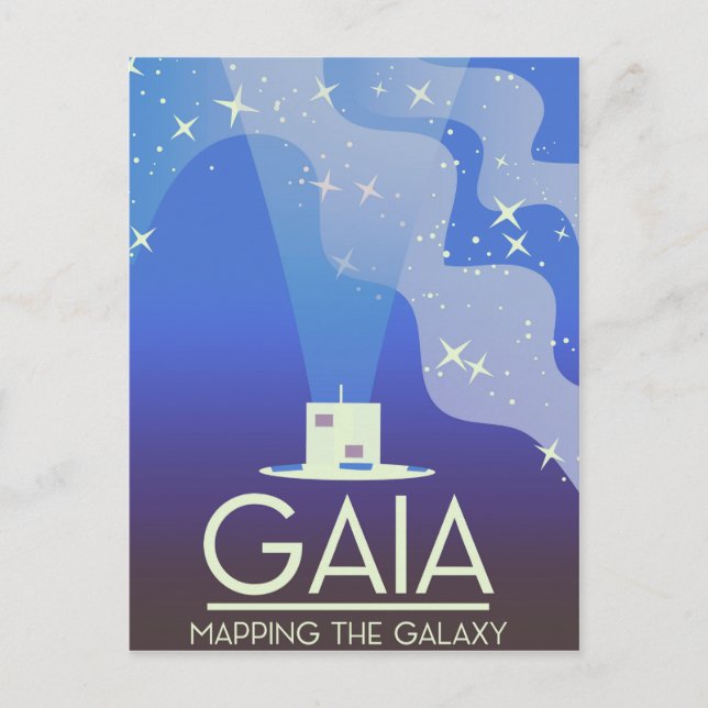 Postal GAIA Cartografiando el Universo (Anverso)