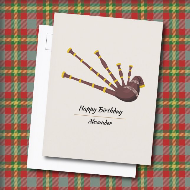 Postal Gaitas (Bagpipes Postcard)