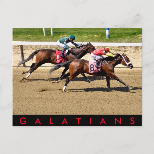 Postal Galatianos - Luis Saez (Anverso)
