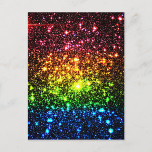 Postal Galaxia arco iris