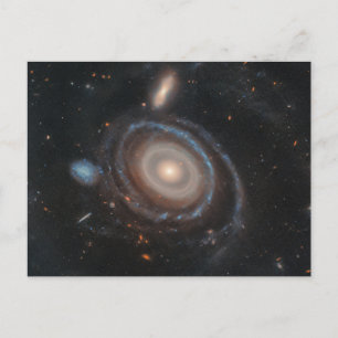 Postal Galaxia Bullseye del telescopio espacial Hubble