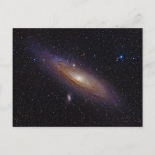 Postal Galaxia de Andromeda tomada con filtro alfa de hid