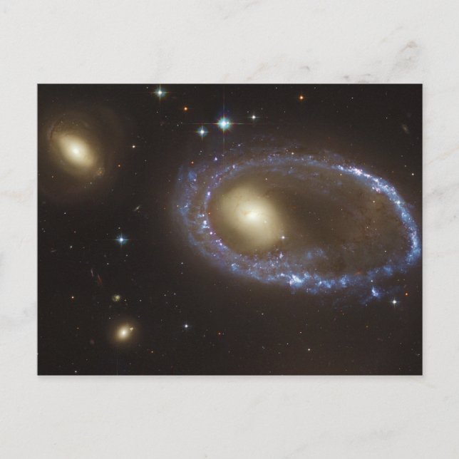 Postal Galaxia de anillo lenticular sin barreras AM 0644- (Anverso)