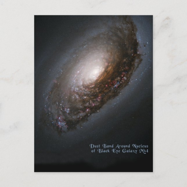 Postal Galaxia de la bella durmiente de la galaxia del (Anverso)