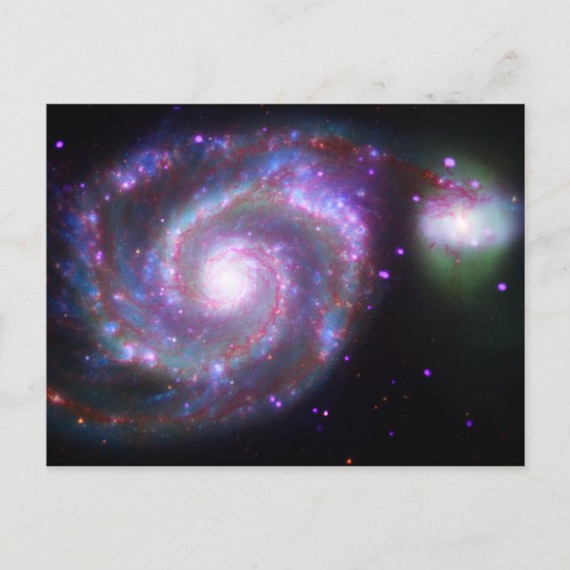 Postal Galaxia de M51 Whirlpool: Una belleza clásica (Anverso)