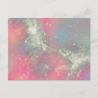 Postal Galaxia del pastel de la nebulosa de Starbabe
