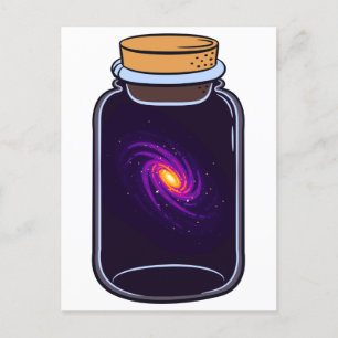 Postal Galaxia en los amantes del espacio de las artes de