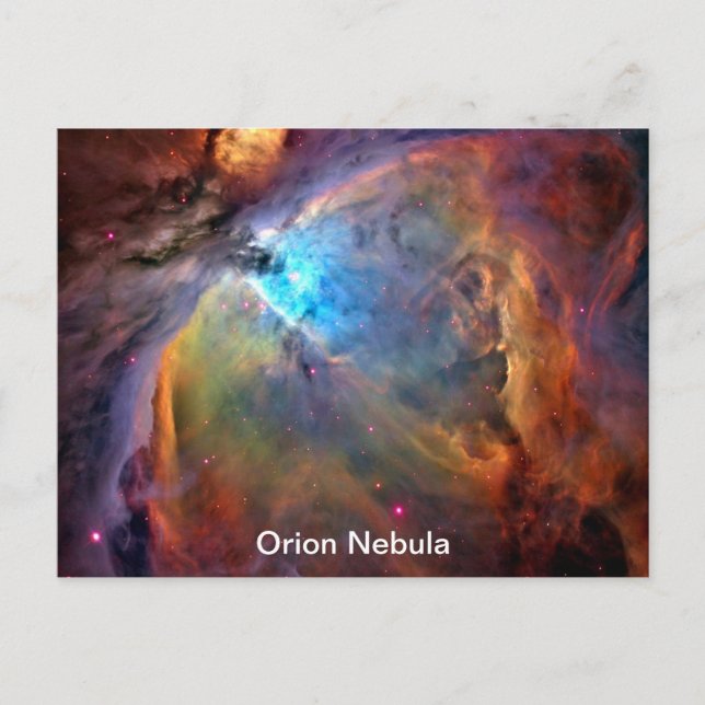 Postal Galaxia espacial Orion Nebula (Anverso)