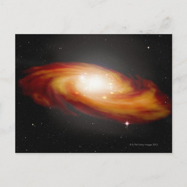 Postal Galaxia espiral 3 (Anverso)