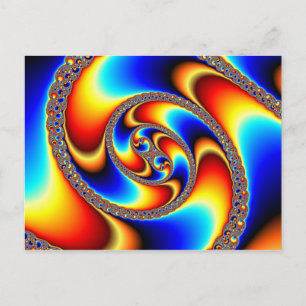 Postal Galaxia espiral - Arte fractal