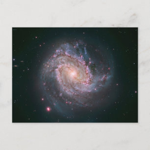 Postal Galaxia Espiral Barrada Messier 83. 2