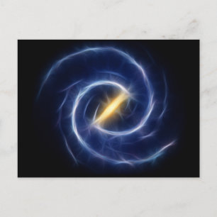 Postal Galaxia Espiral de Estrellas de la Vía Láctea