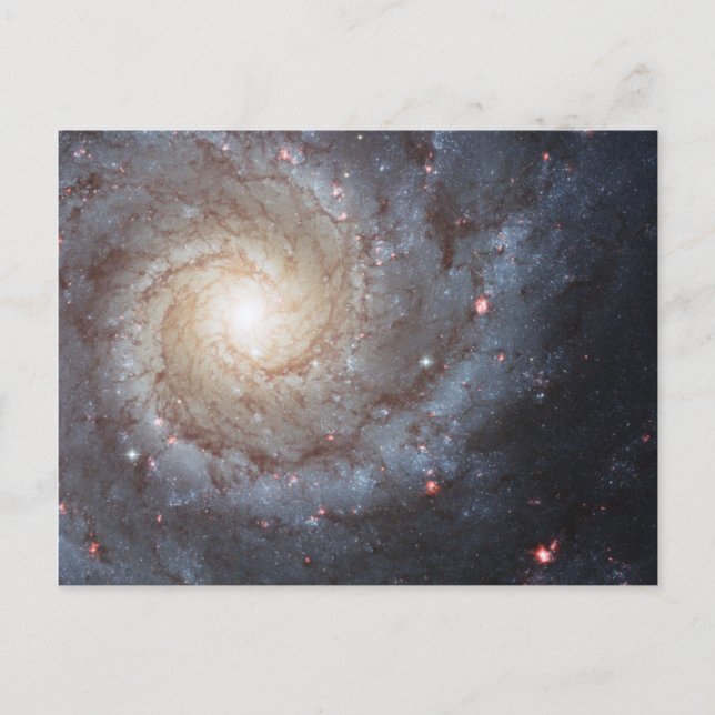 Postal Galaxia espiral M74 (Anverso)