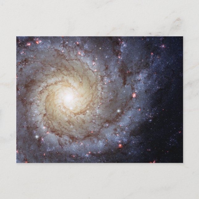 Postal Galaxia espiral M74 (Hubble) (Anverso)