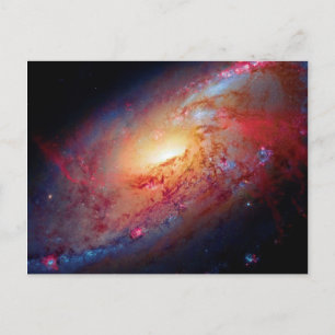Postal Galaxia espiral Messier M106 Foto del espacio exte