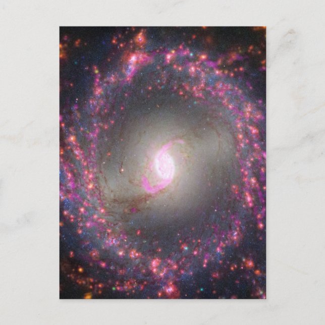 Postal Galaxia Espiral Ngc 3351. (Anverso)