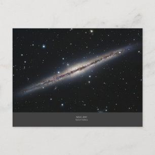Postal Galaxia espiral NGC-891